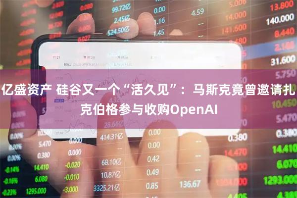 亿盛资产 硅谷又一个“活久见”：马斯克竟曾邀请扎克伯格参与收购OpenAI