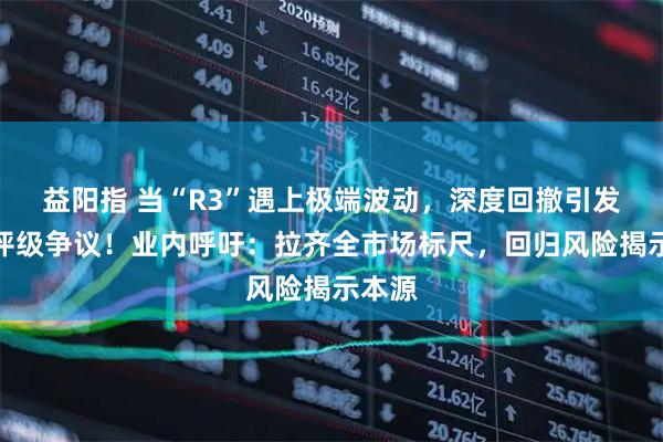 益阳指 当“R3”遇上极端波动，深度回撤引发风险评级争议！业内呼吁：拉齐全市场标尺，回归风险揭示本源
